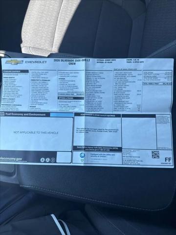 2020 Chevrolet Silverado 2500HD 4WD Crew Cab Standard Bed LT