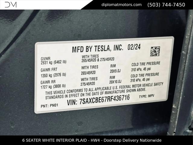 2024 Tesla Model X Plaid Tri Motor All-Wheel Drive