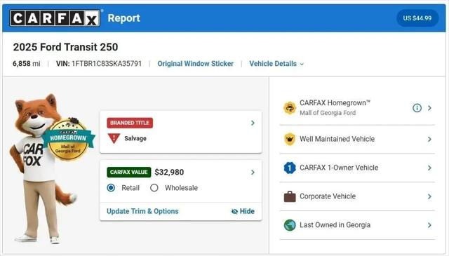 2025 Ford Transit Cargo Van T-250