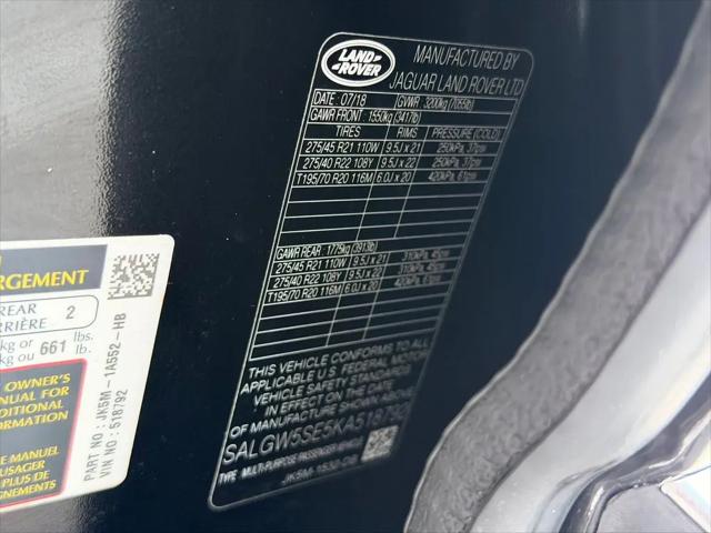 2019 Land Rover Range Rover 5.0L V8 Supercharged SV Autobiography