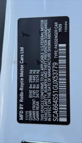 2016 Rolls-Royce Ghost Standard