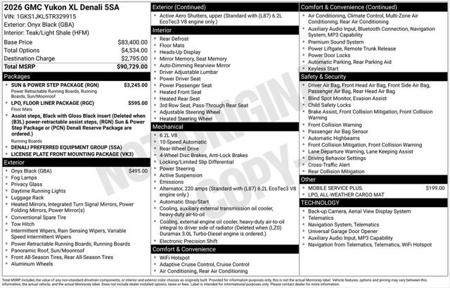 2026 GMC Yukon XL 2WD Denali