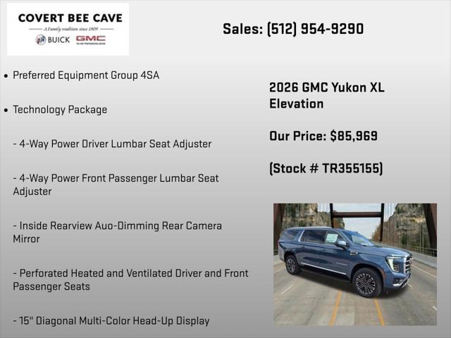 2026 GMC Yukon XL 4WD Elevation