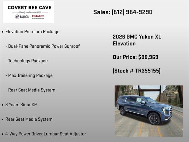 2026 GMC Yukon XL 4WD Elevation