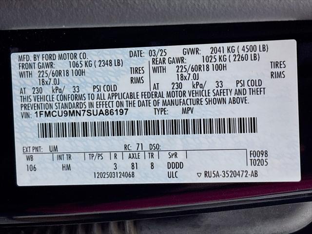 Used 2025 Ford Escape ST-Line For Sale in Olive Branch, MS
