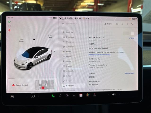 2021 Tesla Model 3 Standard Range Plus Rear-Wheel Drive