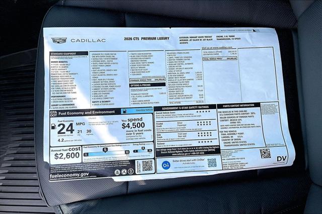 2026 Cadillac CT5 Premium Luxury RWD