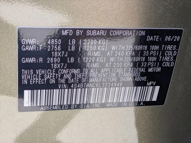 2020 Subaru Outback Limited