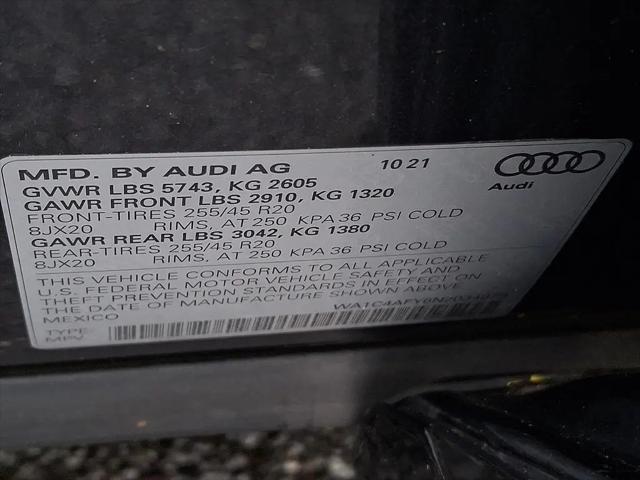 2022 Audi SQ5 Prestige TFSI quattro Tiptronic