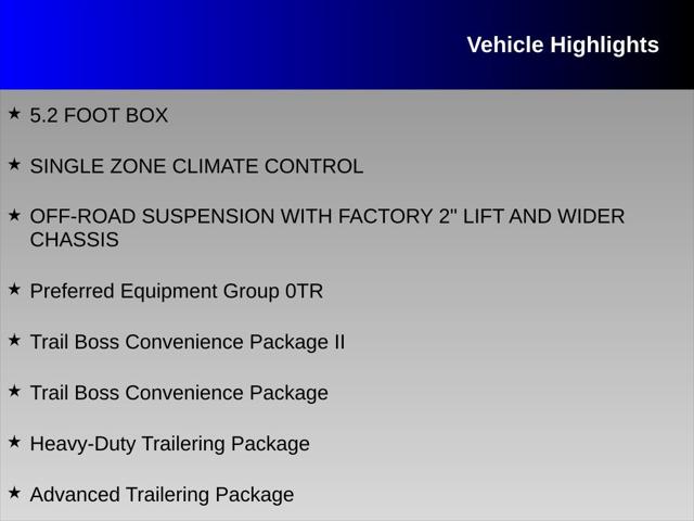 2024 Chevrolet Colorado Trail Boss 4WD