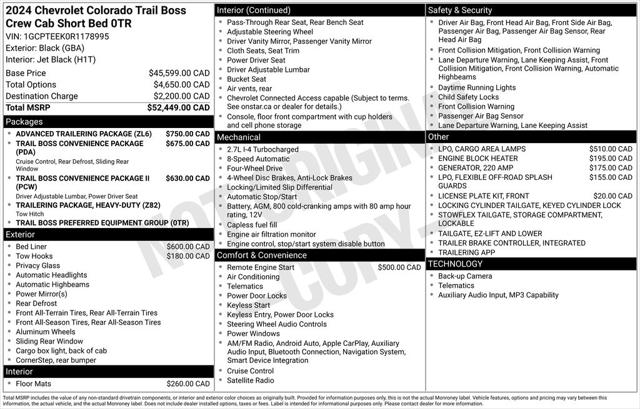 2024 Chevrolet Colorado Trail Boss 4WD