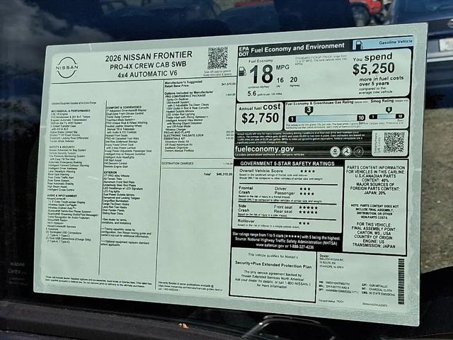 2026 Nissan Frontier Crew Cab PRO-4X 4x4