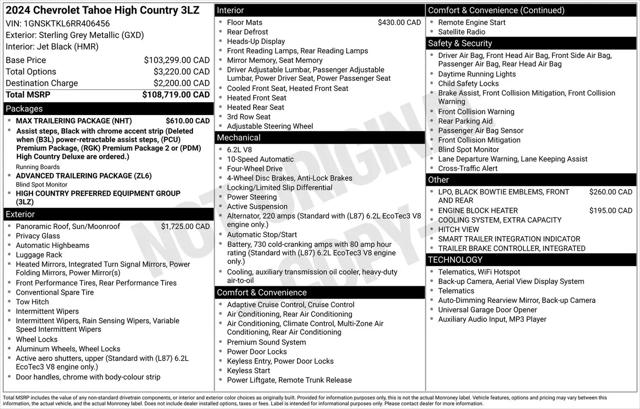 2024 Chevrolet Tahoe High Country