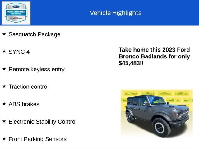 2023 Ford Bronco Badlands