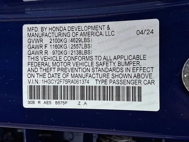 2024 Honda Accord Hybrid Sport-L