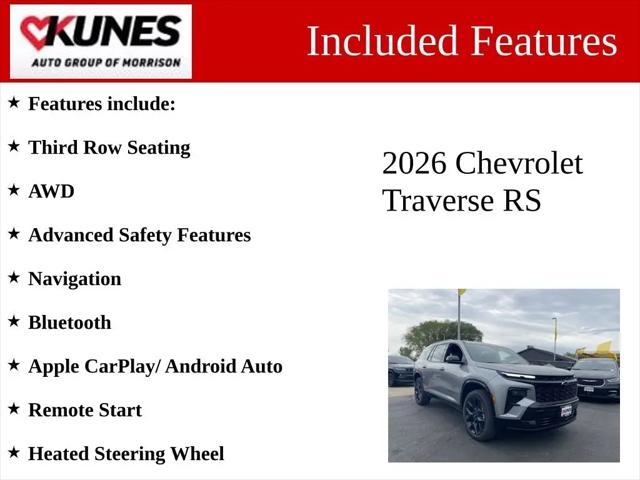 2026 Chevrolet Traverse AWD RS