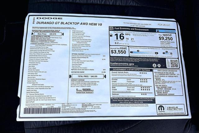 2026 Dodge Durango GT HEMI V8
