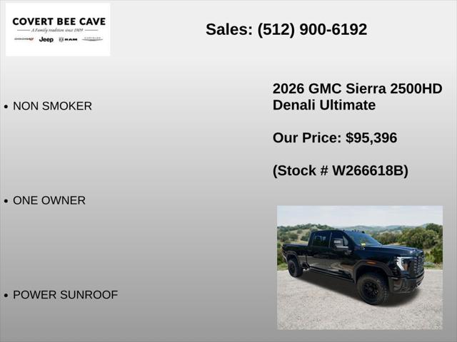 2026 GMC Sierra 2500HD Crew Cab, Standard Bed, Denali Ultimate, 4WD