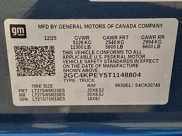 2026 Chevrolet Silverado 2500HD Crew Cab, Standard Bed, LTZ, 4WD