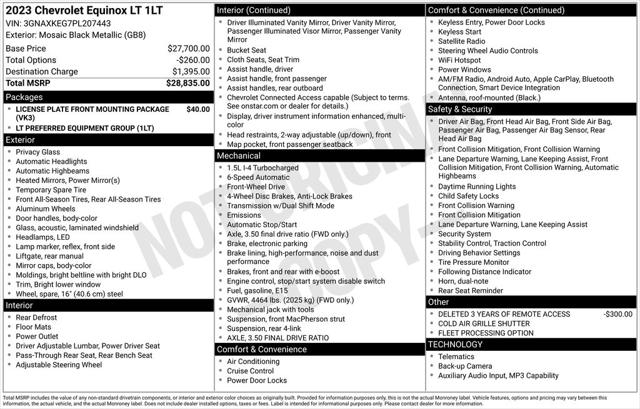 2023 Chevrolet Equinox FWD LT