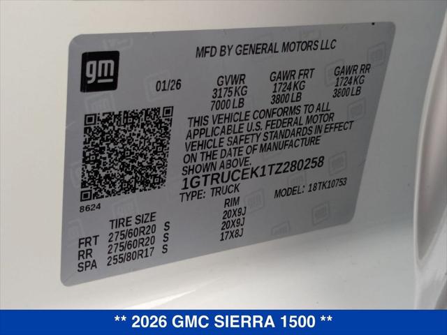 2026 GMC Sierra 1500 Double Cab, Standard Bed, Elevation, 4WD