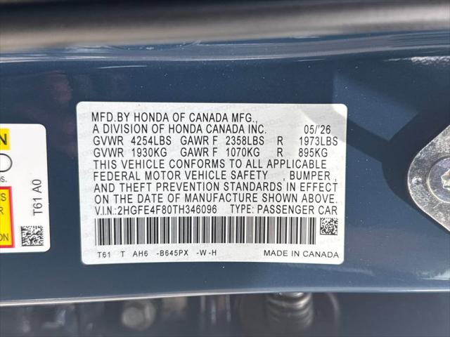 2026 Honda Civic Sport