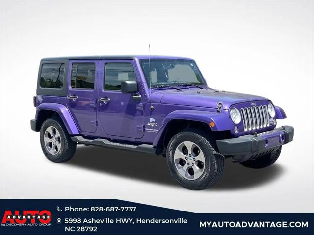2018 Jeep Wrangler JK Unlimited Sahara 4x4 for sale in Hendersonville, NC