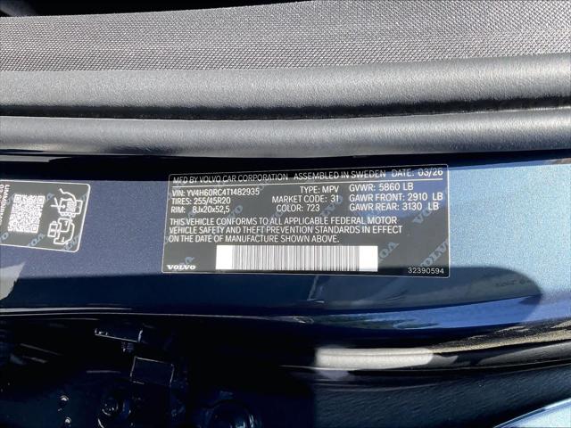 2026 Volvo XC60 Plug-In Hybrid Plus, T8 AWD Electric/Gasoline, Dark
