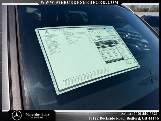 2026 Mercedes-Benz GLB 4MATIC