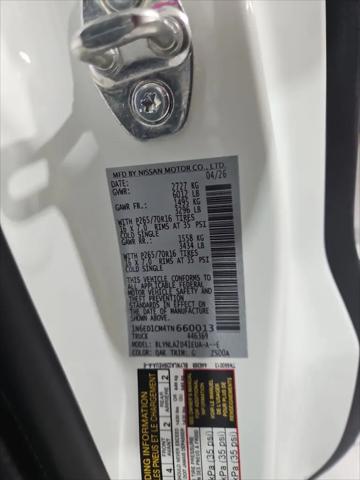 2026 Nissan Frontier King Cab S 4x4