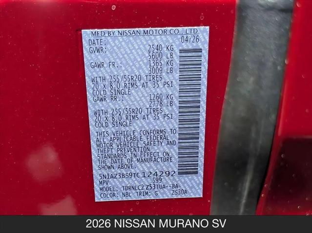 2026 Nissan Murano SV