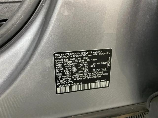 2022 Volkswagen Atlas 3.6L V6 SEL R-Line Black