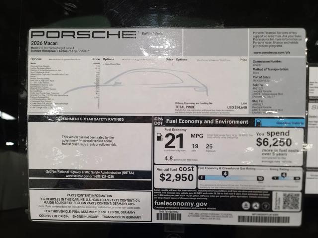 2026 Porsche Macan Macan