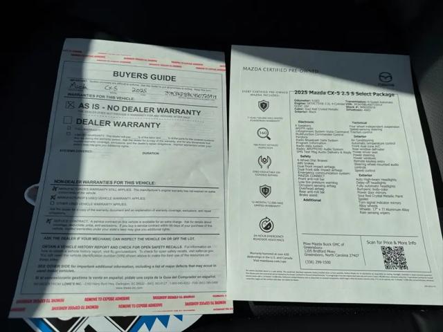 2025 Mazda CX-5 2.5 S Select