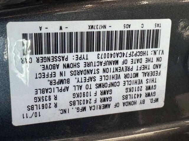 2012 Honda Accord 2.4 EX