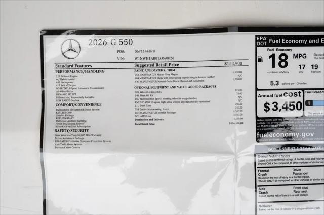 2026 Mercedes-Benz G 550 G 550