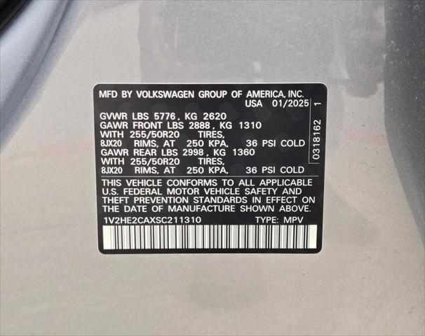 2025 Volkswagen Atlas Cross Sport 2.0T SE w/Technology