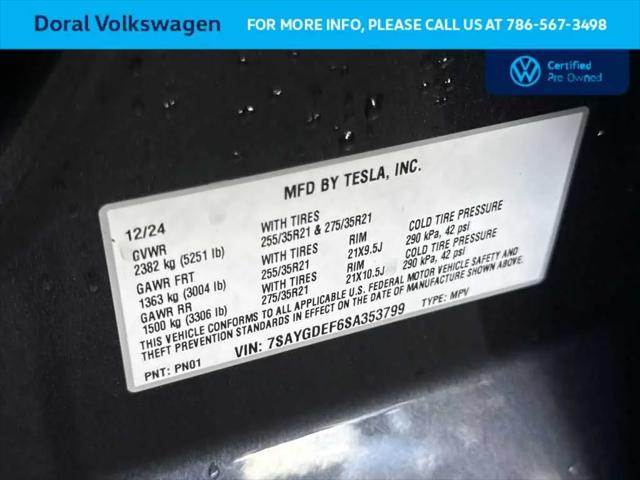2025 Tesla Model Y Performance Dual Motor All-Wheel Drive