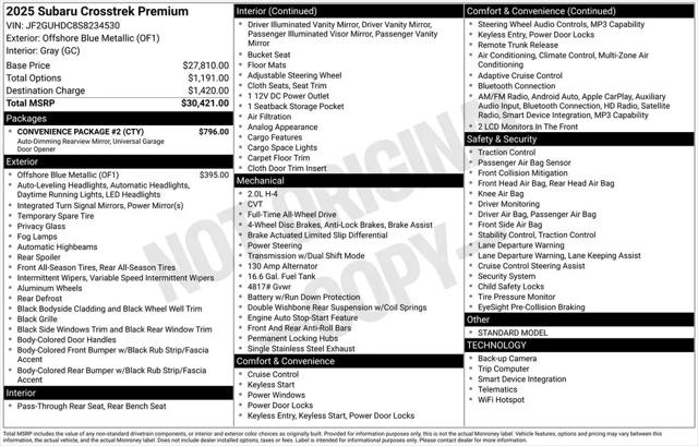 2025 Subaru Crosstrek Premium