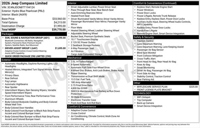 2026 Jeep Compass Limited