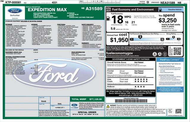 2022 Ford Expedition Limited MAX for sale in Detroit, MI