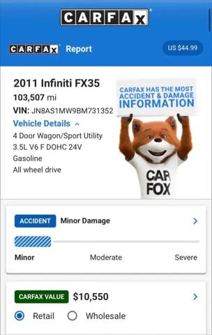 2011 INFINITI FX35 FX35