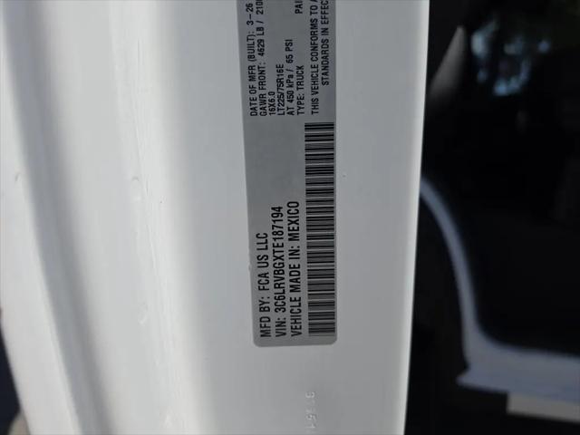 2026 Ram ProMaster Cargo Van Tradesman High Roof 136" WB w/Pass Seat