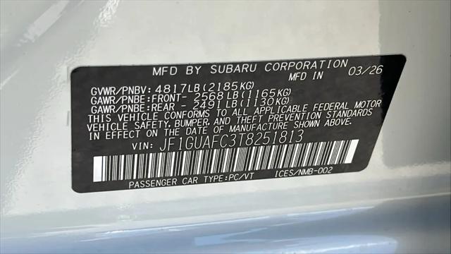 2026 Subaru Impreza Sport