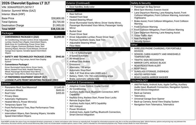 2026 Chevrolet Equinox AWD LT