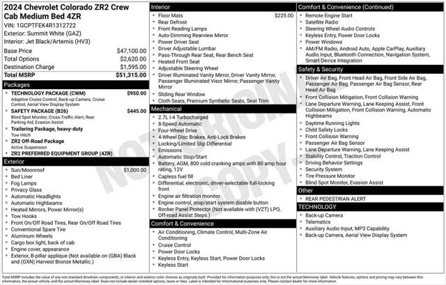 2024 Chevrolet Colorado 4WD ZR2