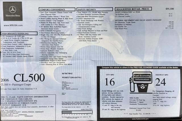 2006 Mercedes-Benz 500 CL 500