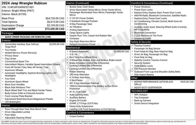 2024 Jeep Wrangler 4-Door Rubicon