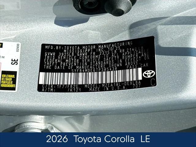2026 Toyota Corolla LE