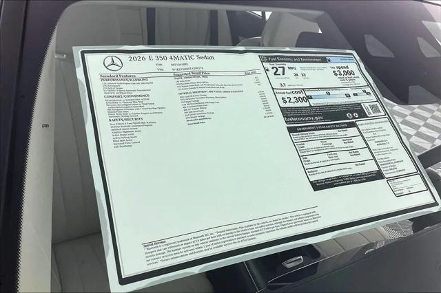2026 Mercedes-Benz E 350 E 350